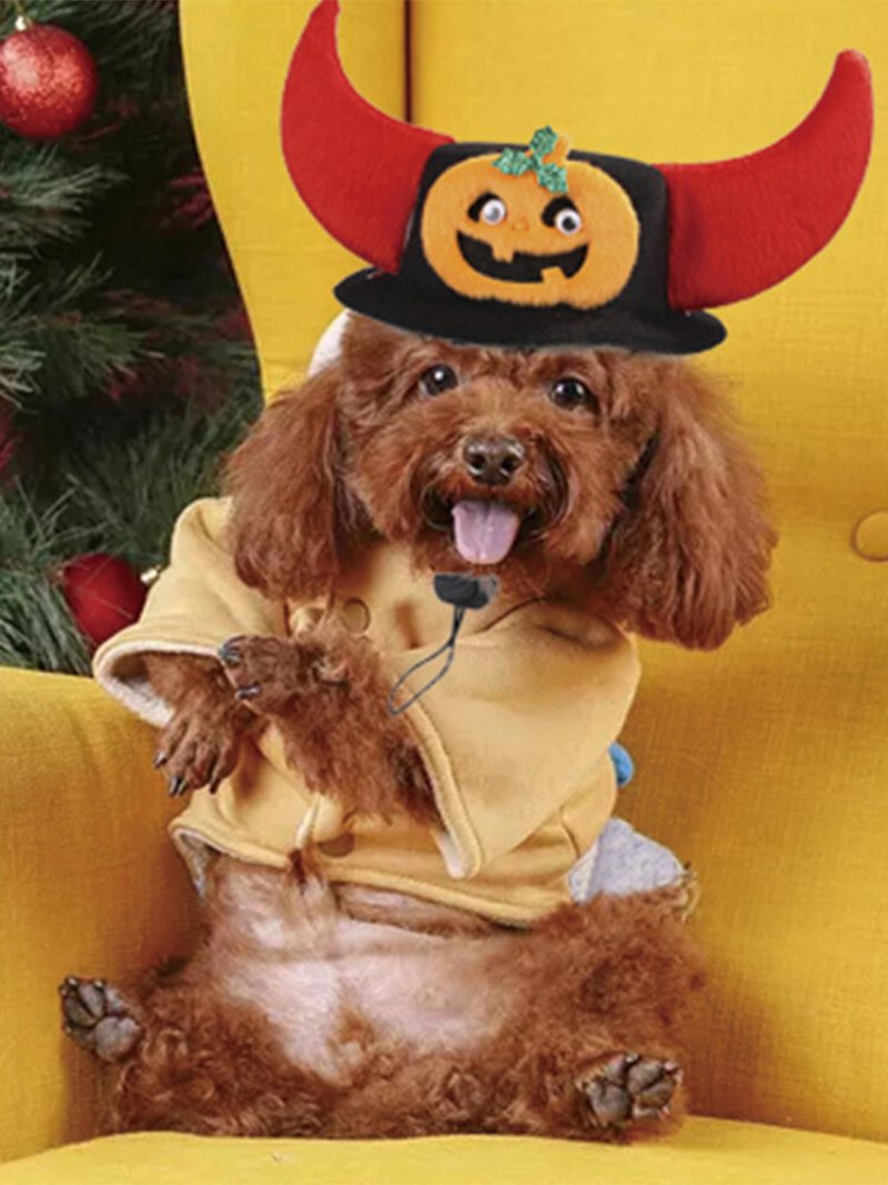 Klobúk Pes Halloween Vianočná Súprava Parochne Zábavná Pokrývka Hlavy Pre Mačky