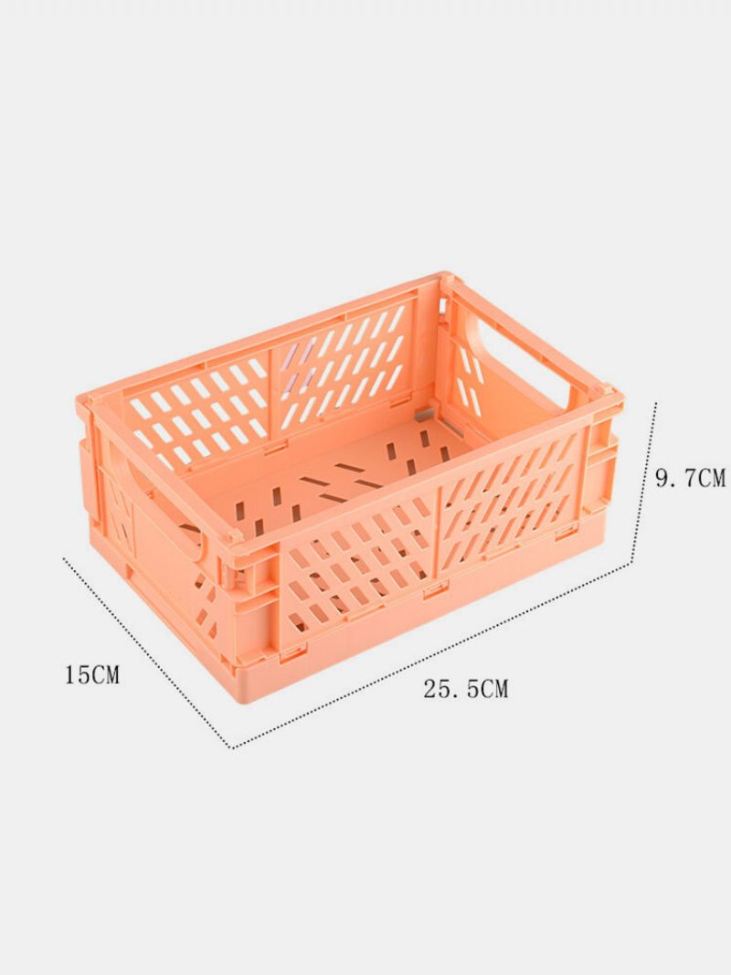 1 Ks Mini Diy Skladací Plastový Stolný Organizér Na Písacie Potreby Veľkokapacitný Úložný Kôš Na Kancelársky Stôl Pre Kreatívnu Školu