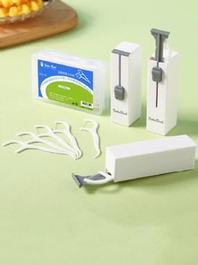1 Pc Prenosný Automatický Držiak Na Špáradlá Jednorazový Organizér Na Dentálnu Niť Box Na Zuby Tyčinka Nástroje Na Čistenie Zubov