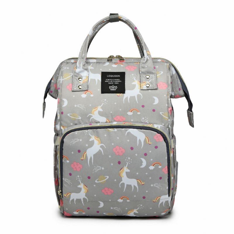 Batoh Unicorn Mummy Bag Veľkokapacitná Módna Taška Baby Bag Out Bag