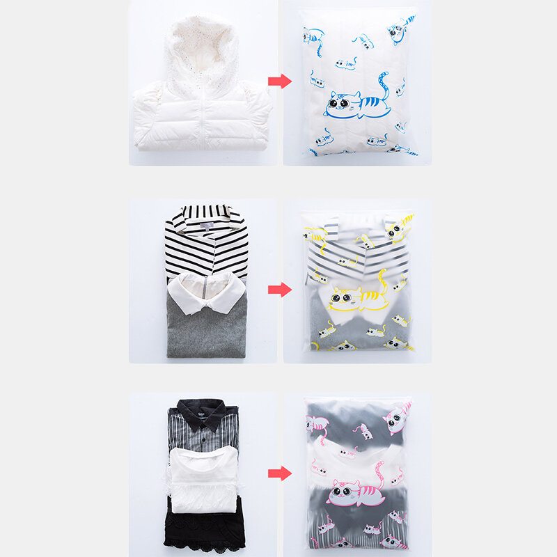 Cute Cat Travel Waterproof Storage Bag Oblek Oblečenie Spodná Bielizeň Topánky Wash Makeup Sub Pack Cestovná Úložná Taška