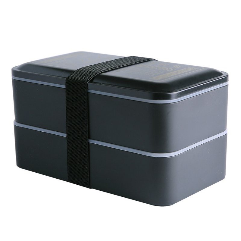 Dvojvrstvový Obedový Box Pre Študentov Dochádzajúcich Za Prácou Mikrovlnný Sporák Ohrev Bento Box Veľký Box Na Obed