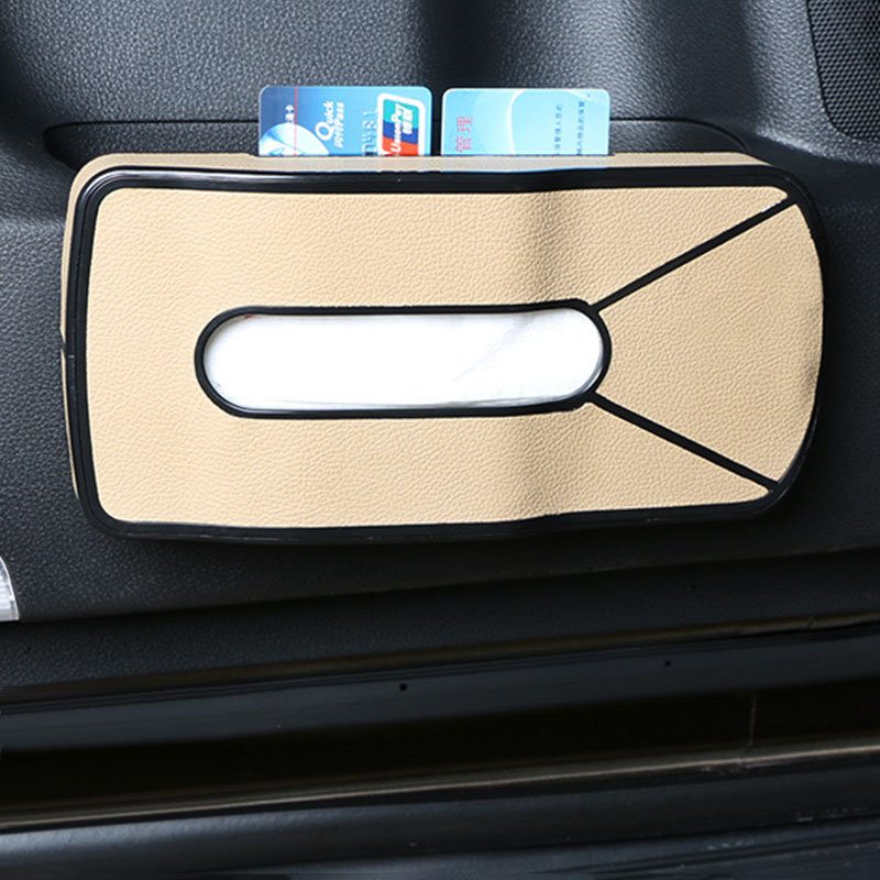 Krabička Na Vreckovky Montovaná Do Auta Kožená Miska Na Predkožku Auto Domáce Kreatívna Multifunkčná Karta Na Dvojaké Použitie