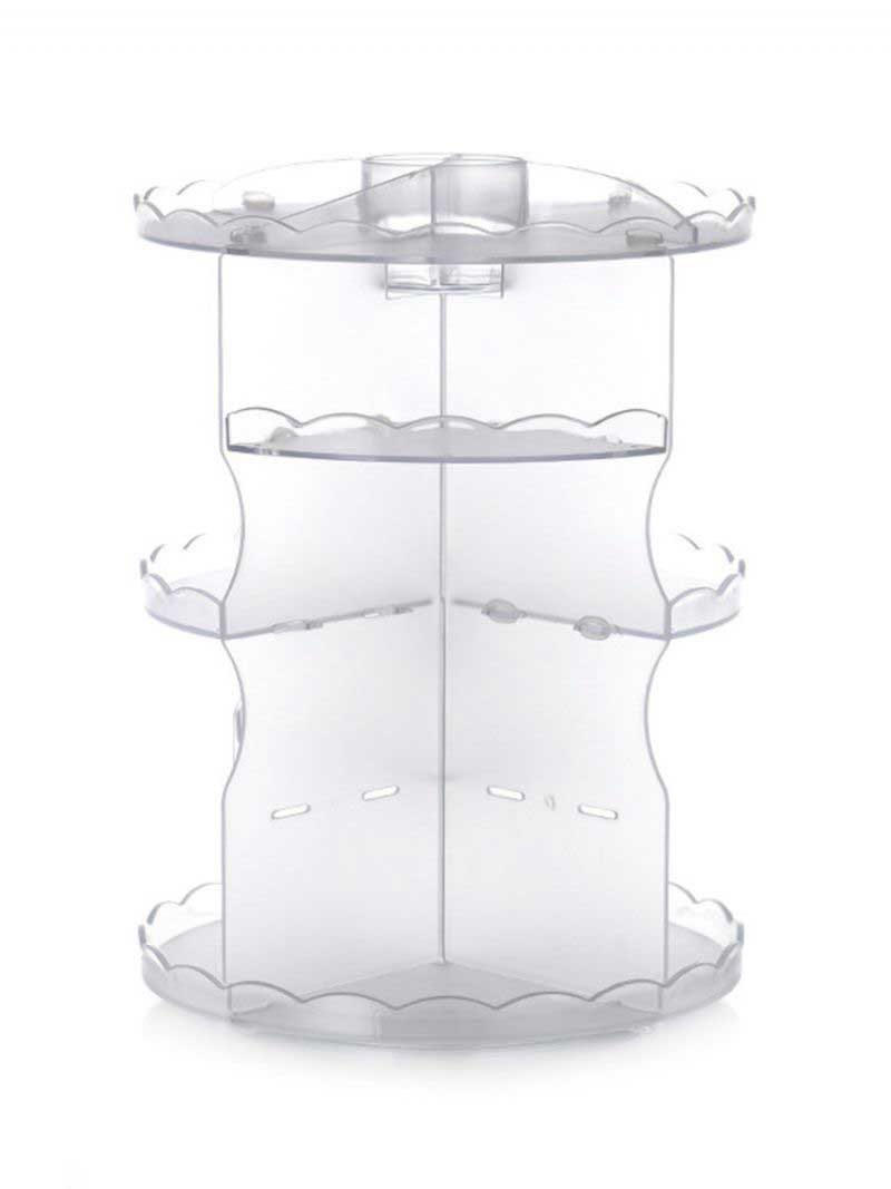 Otočný Akrylový Kozmetický Kufrík Kúpeľňový Plastový Úložný Box Na Starostlivosť O Pleť