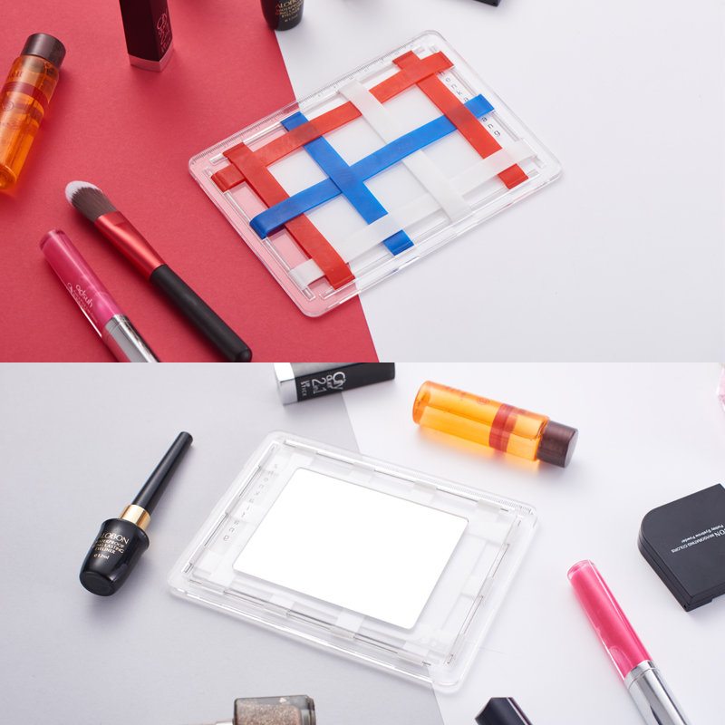 Prenosná Priehľadná Kozmetická Taška Na Odkladanie Doska Darčeková Kreatívna So Zrkadlom Na Make-up