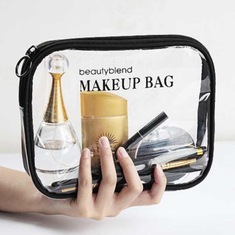 Priehľadná Taška Na Make-up Vodotesná Kozmetická Prenosná Toaletná Cestovná S Organizérom Na Zavesenie Pre Ženy Dievčatá