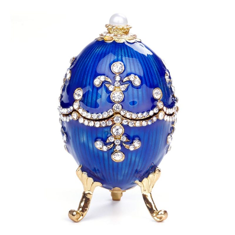 Ruské Veľkonočné Vajíčko Kovové Ručné Práce Kreatívna Dekorácia European Business Darčeky Ornamenty Šperkovnica