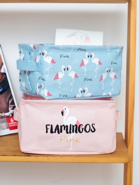 Skladací Stolný Box Flamingo Z Bavlneného Plátna