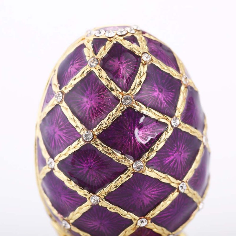 Šperkovnica Na Maliarske Vajíčka Kreativita Kovová Ručná Práca Pozlátená Ozdoba Potiahnutá Diamantom Veľkonočné Vajíčko