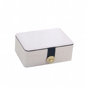 Úložná Krabička Na Šperky Európskeho Štýlu S Dvojvrstvovým Dizajnom Jednoduchá Škatuľka Na Uloženie Náušníc Do Uší