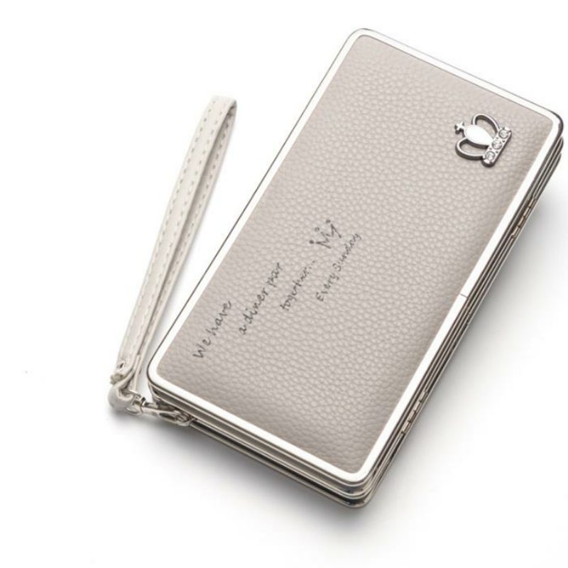 Univerzálne Telefónne Karty Úložné Vrecká Pu Dlhá Peňaženka Kabelka Pre Xiaomi Huawei Samsung Iphone 7
