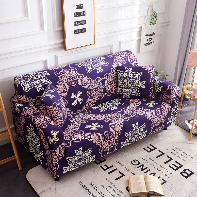 1/2/3/4 Seater Violet Home Mäkký Elastický Poťah Na Pohovku Easy Stretch Slipcover Protector Couch