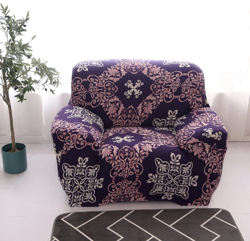 1/2/3/4 Seater Violet Home Mäkký Elastický Poťah Na Pohovku Easy Stretch Slipcover Protector Couch