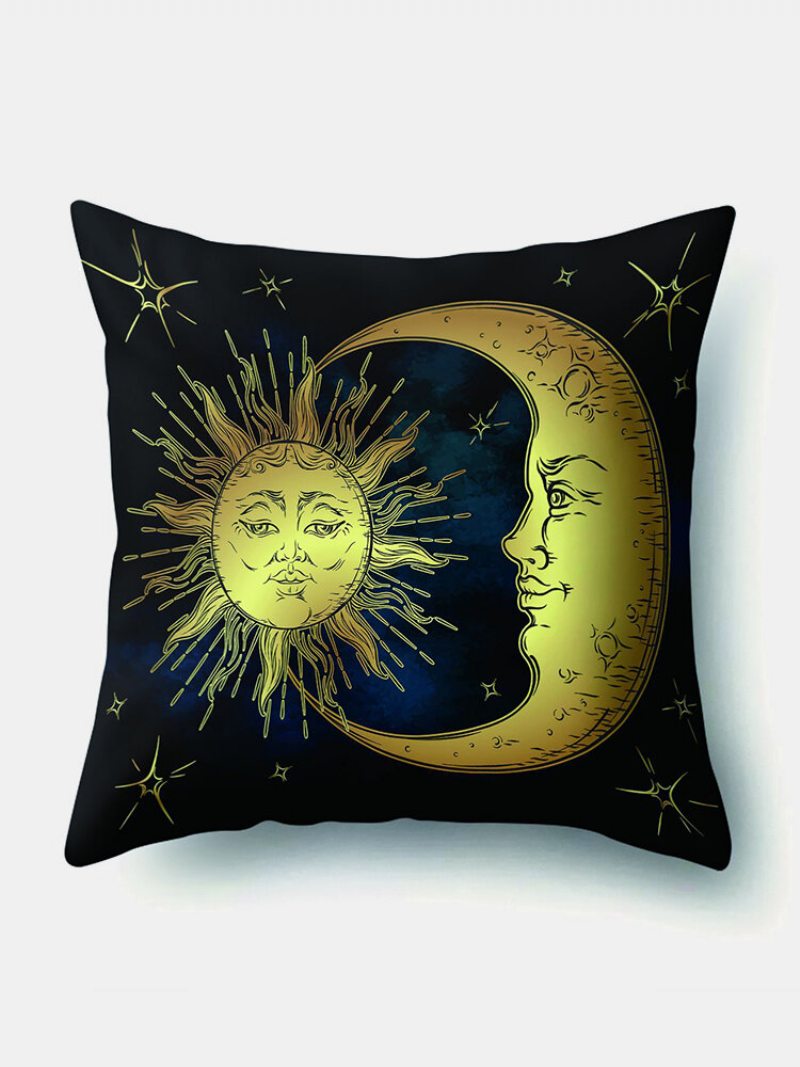 1 Ks Slnko Mesiac Mandala Vzor Obliečka Na Vankúš Na Domáce Dekorácie Planets Na
