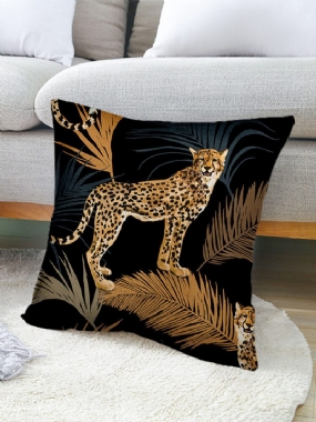 1 Pc Posteľná Bielizeň Leopardová Dekorácia V Spálni Obývacia Izba Pohovka Obliečka Na Vankúš Na