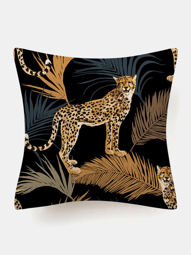 1 Pc Posteľná Bielizeň Leopardová Dekorácia V Spálni Obývacia Izba Pohovka Obliečka Na Vankúš Na