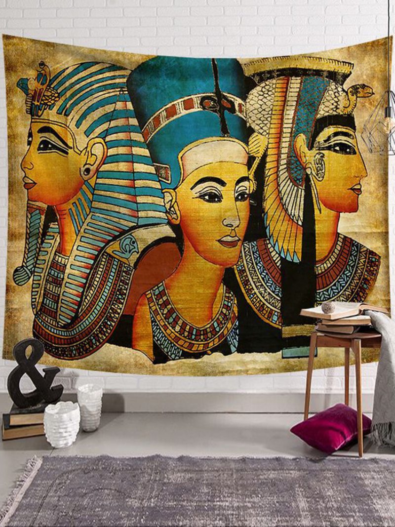 130*150/200*150 cm Staroveký Egypt Nástenný Závesný Gobelín Home Decor Polyesterový