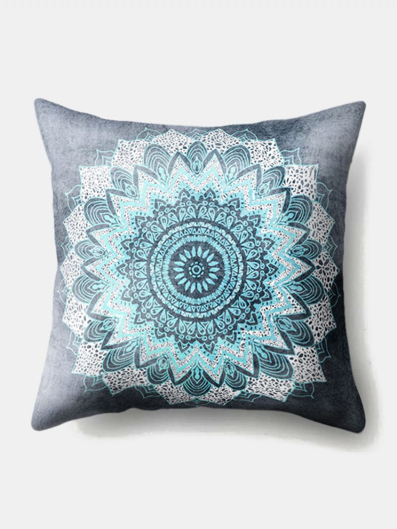 1pc Datura Printing Obliečka Na Vankúš Home Decor Pohovka Obývacia Izba Auto Throw