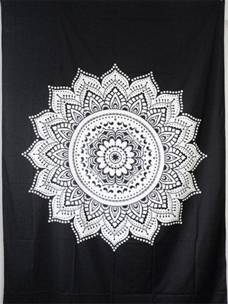 210 X 148 cm Bohémska Prikrývka Na Posteľ Indická Etnická Mandala Nástenná Hippie Gobelínová Výzdoba Internátu