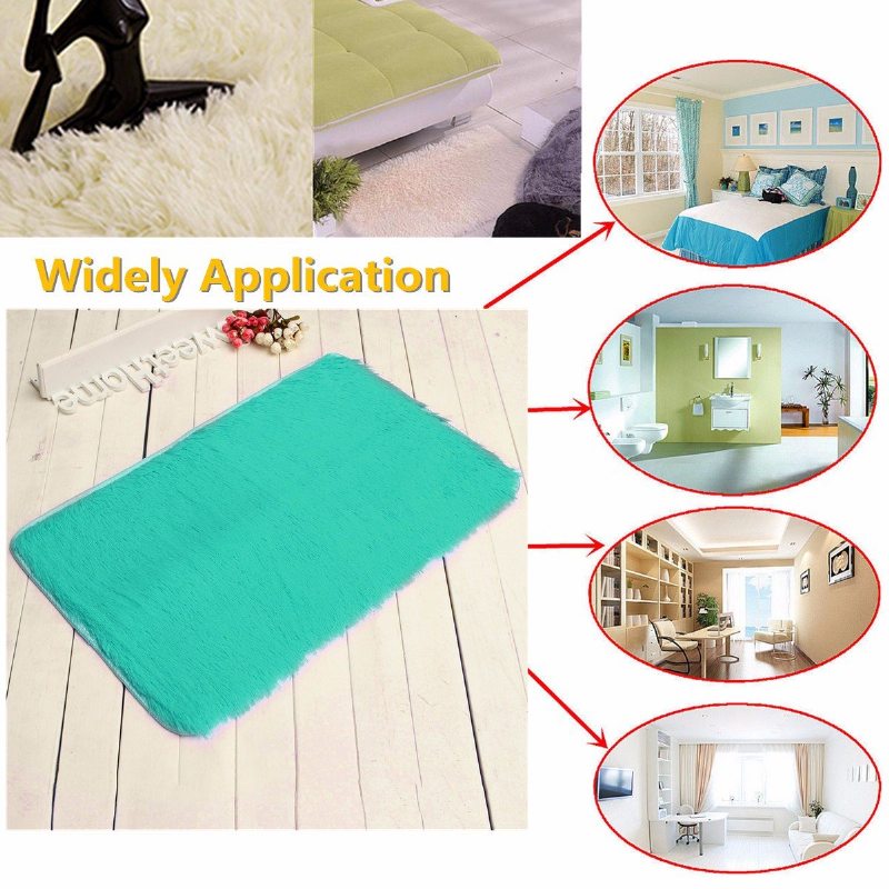 80 X 50 cm Absrobent Shaggy Carpet Home Protišmykový Koberec Mäkká Podložka Do Spálne