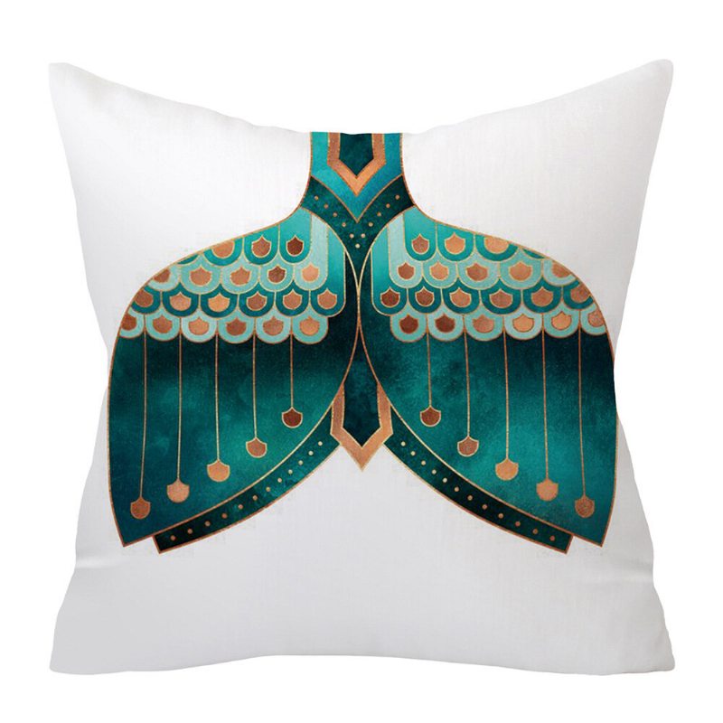 Achát Emerald Abstraktné Geometrické Broskyňa Koža Poťah Na Vankúš Domáce Pohovka Art Decor Obliečky Na