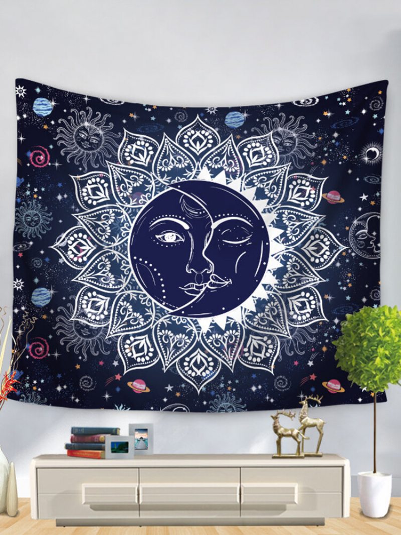 Bohemian Mandala Tarot Constellation Nástenné Tapisérie Home Living Room Art Decor Plážové Uteráky