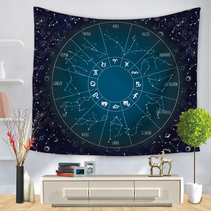 Bohemian Mandala Tarot Constellation Nástenné Tapisérie Home Living Room Art Decor Plážové Uteráky