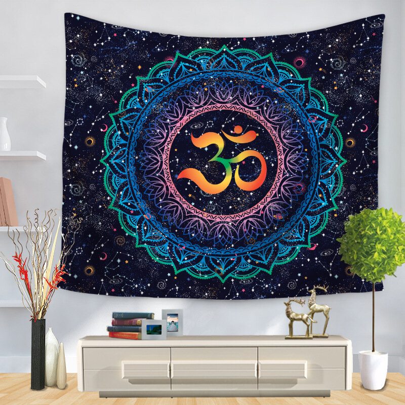 Bohemian Mandala Tarot Constellation Nástenné Tapisérie Home Living Room Art Decor Plážové Uteráky