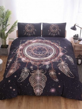 Dreamcatcher Obliečky Na Prikrývku Na 3 Ks Súprava Pre Jednu/dvojitú/manželskú Posteľ/kráľovnú Posteľ