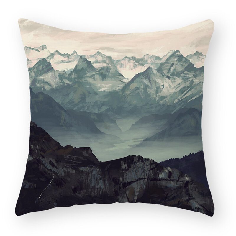 Moderná Abstraktná Krajina Obliečky Na Vankúše Domáce Pohovka Throw Hills Na Home Decor