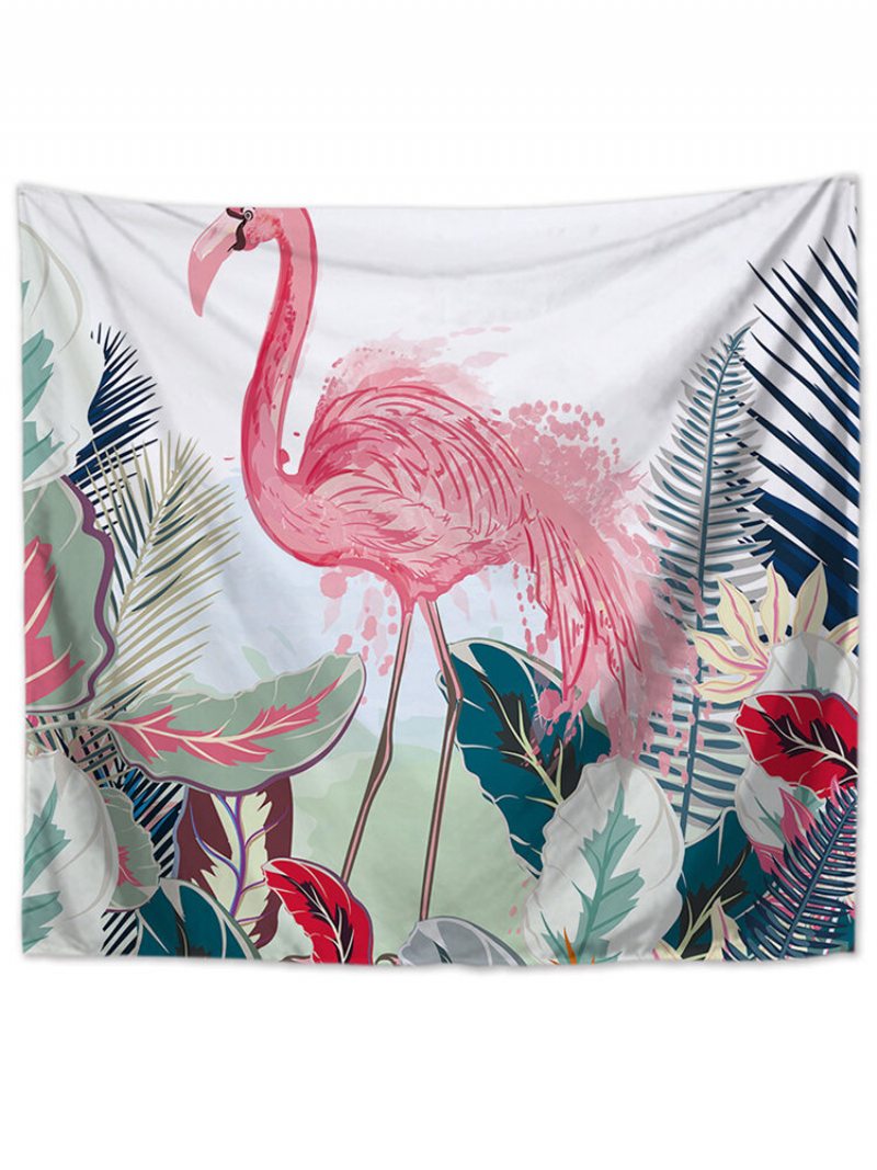 Nástenná Tapiséria Flamingo Dekor Umenie Tropické Rastliny Podložka Na Jogu