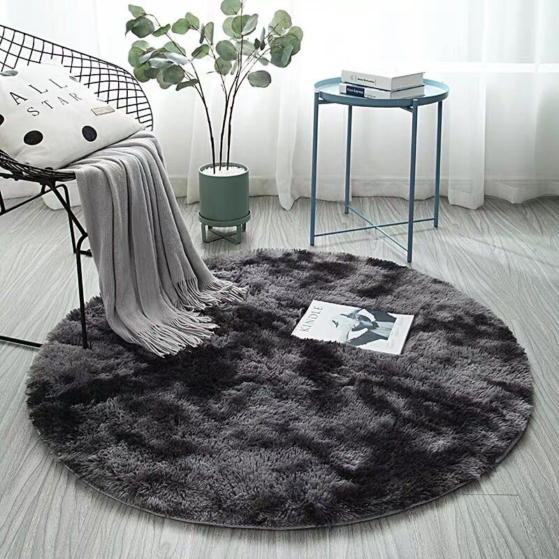 Nordic Tie-dye Gradient Carpet Okrúhly Závesný Kôš Stolička Podložka Na Jogu Do Obývačky