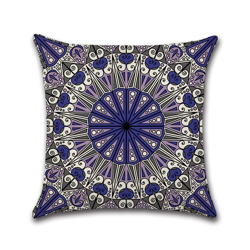 Obliečka Na Vankúšik Mandala Z Indickej Bohémskej Bavlny Home Decor Square