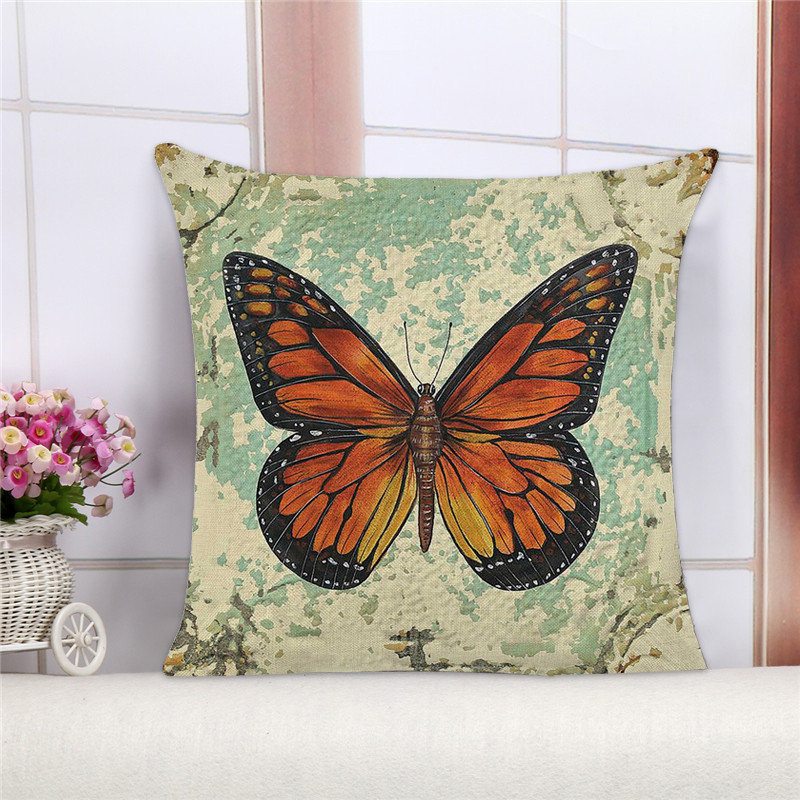 Obliečky Na Vankúše Vintage Butterfly Home Dekoratívne Poťahy Na Na Na