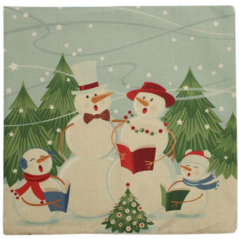 Obliečky Na Vankúše Zo Série Christmas Candy Home Sofa Square Cushion Cover