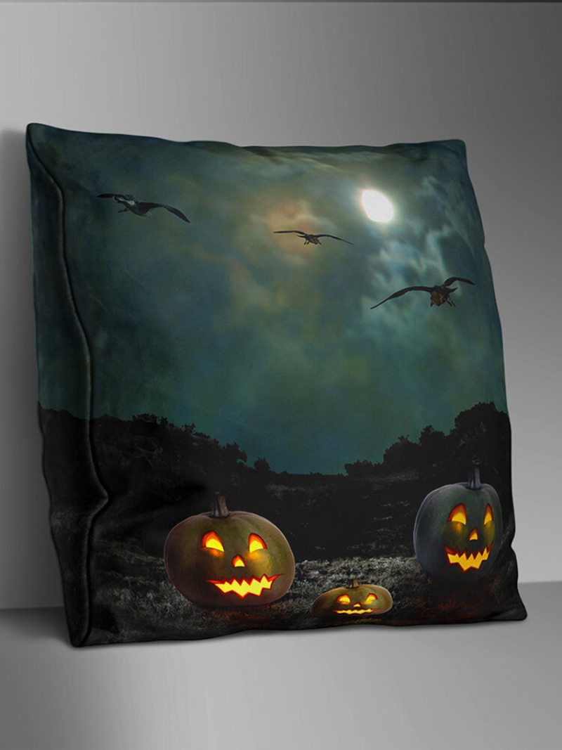 Obojstranne Potlačený Polyesterový Halloweensky Poťah Na Vankúš Domáca Pohovka Soft Throw Obliečka Na Art Decor