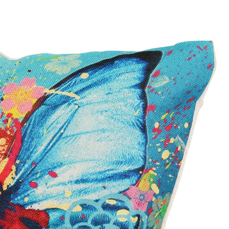 Poťah Na Vankúš Motýľa S Farebnými Umeleckými Potlačami Na Na Domácu Rozkladaciu Pohovku