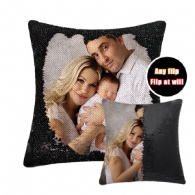 Sequin Magic Pillow Creative Flash Home Gift Podpora Prispôsobených Obrázkov 16 Palcov Bez Jadra Vankúša