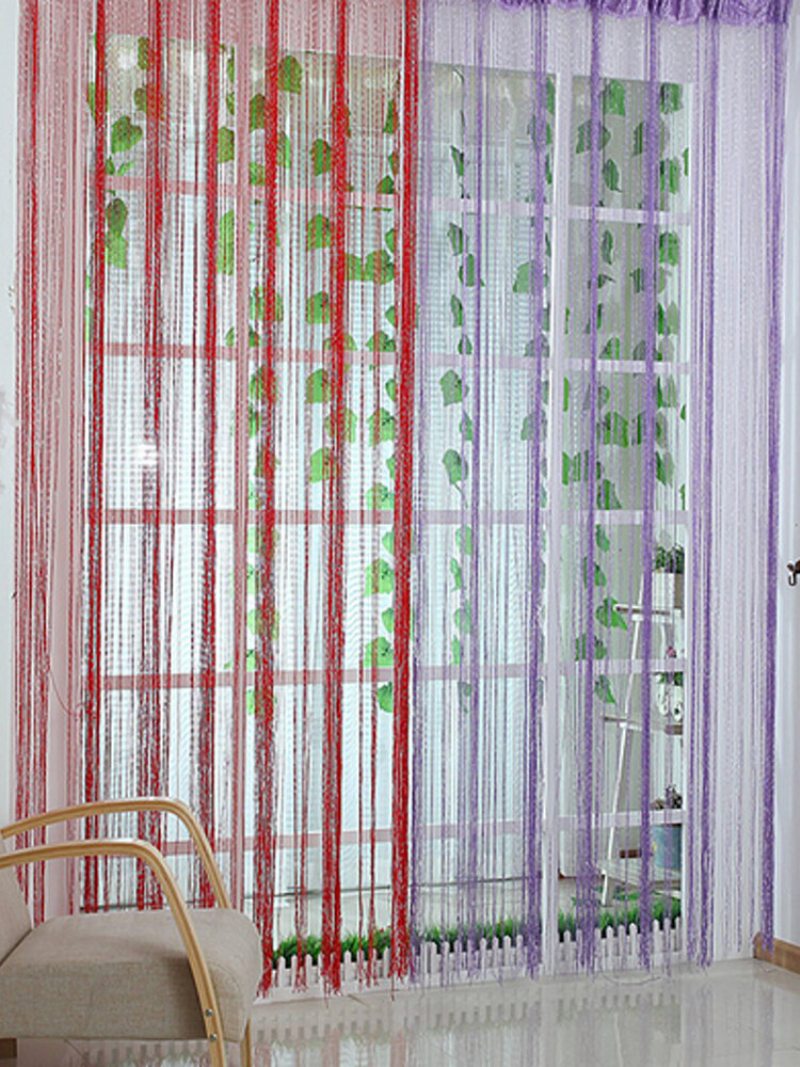 String Line Dvere Záves Stuha Rozdeľovač Miestnosti Okenný Panel Strapce Korálkové