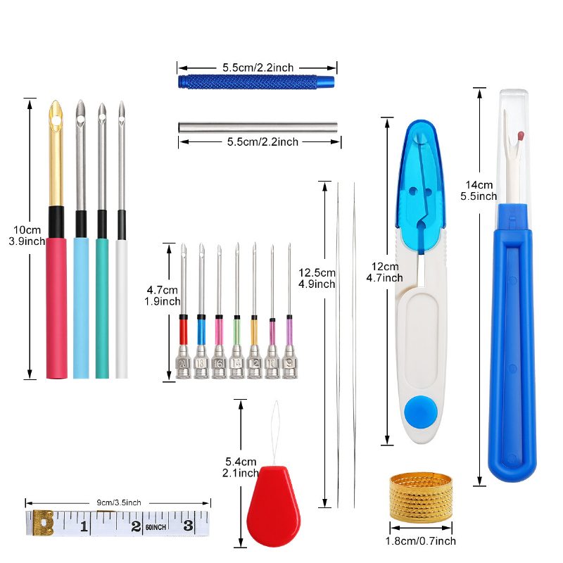 Súprava Kúzelných Vyšívacích Pero Dierovačiek Krížikových Výšiviek Nite Na Vyšívanie Obruč Pre Domácich Majstrov Náradia Na Šitie Pre Začiatočníkov