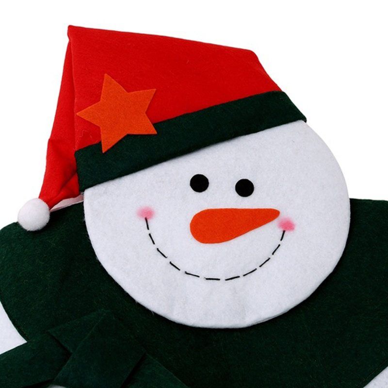 Vianočný Poťah Na Kreslo Snehuliak Dekoračný Na Z Netkanej Textílie