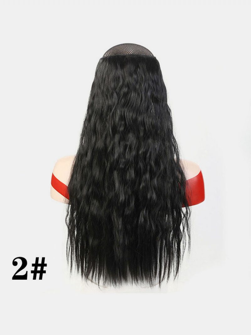 3 Farby Dlhé Kučeravé Predlžovanie Vlasov Chemické Vlákno 5 Clip No-trace Parochňa