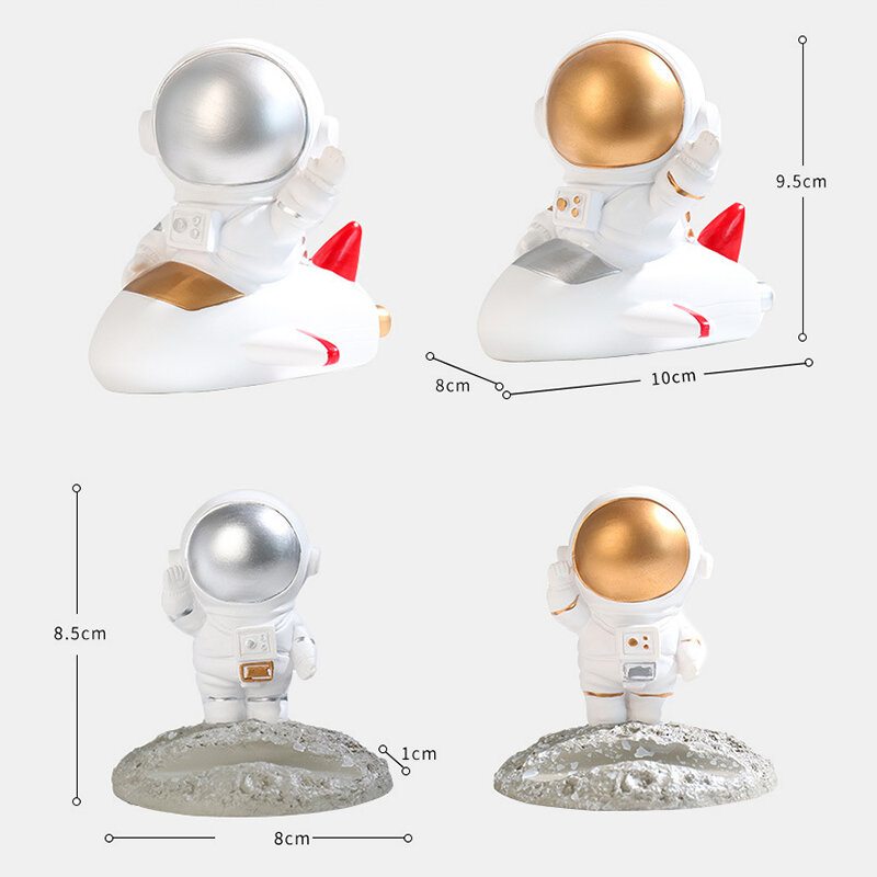 1 Ks Kreatívna Socha Astronaut Kozmický Muž Model Domáca Živica Dekorácia Na Pracovný Stôl