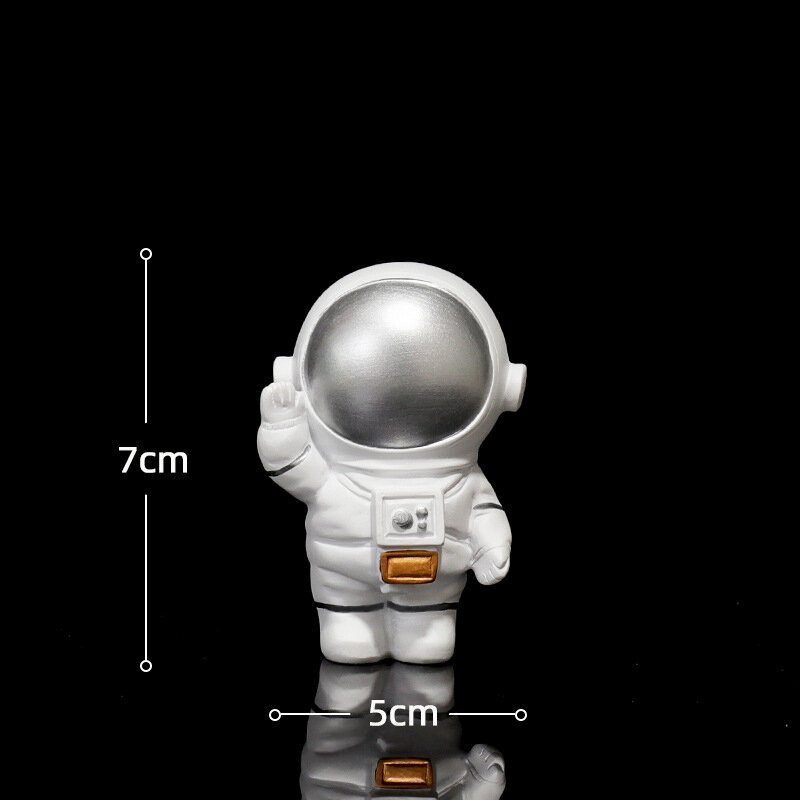 1 Ks Kreatívna Socha Astronaut Kozmický Muž Model Domáca Živica Dekorácia Na Pracovný Stôl