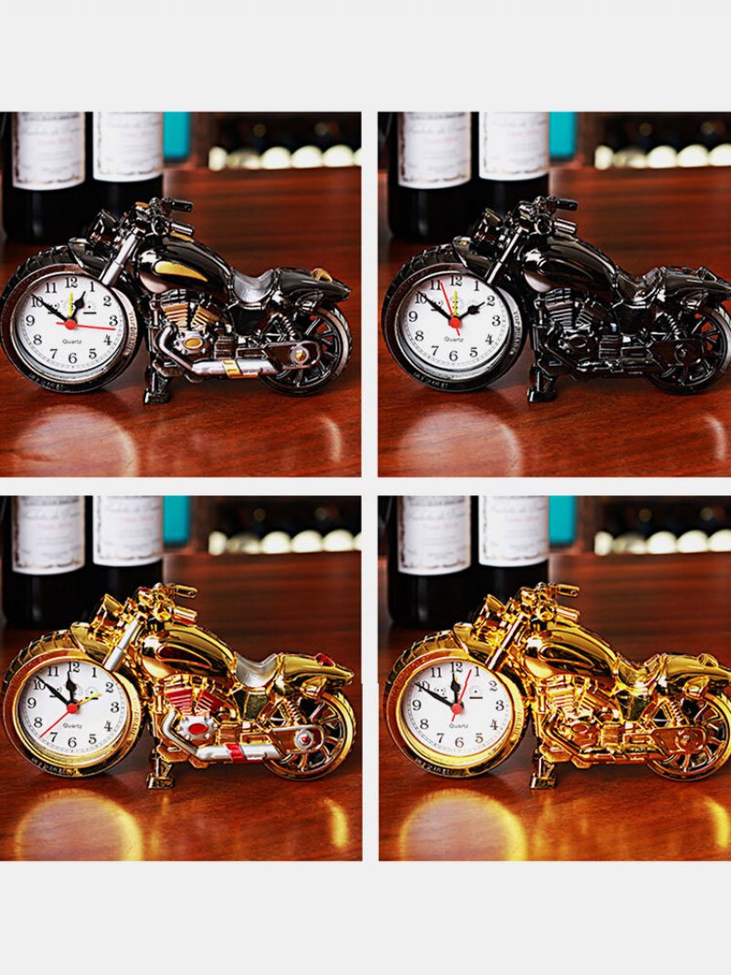 1 Pc Retro Kreatívny Tvar Motocykla Quartz Clock Budík Časomiera Stolný Počítač Domáca Spálňa Výzdoba Internátu Študentské Potreby