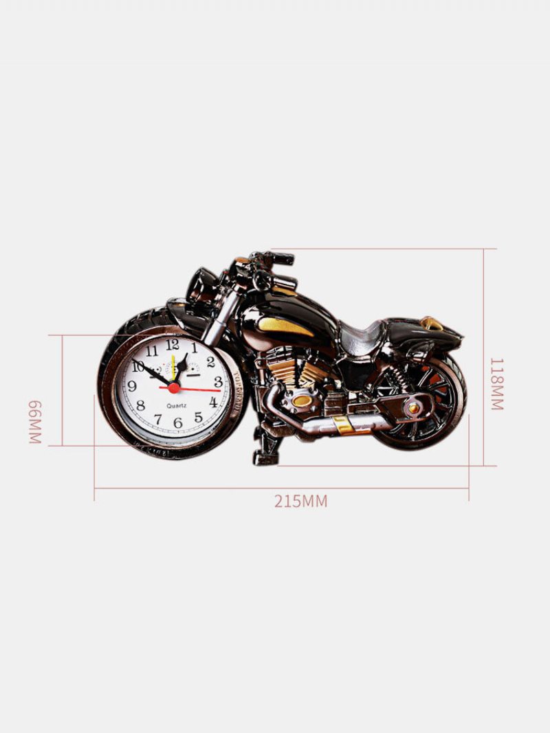 1 Pc Retro Kreatívny Tvar Motocykla Quartz Clock Budík Časomiera Stolný Počítač Domáca Spálňa Výzdoba Internátu Študentské Potreby