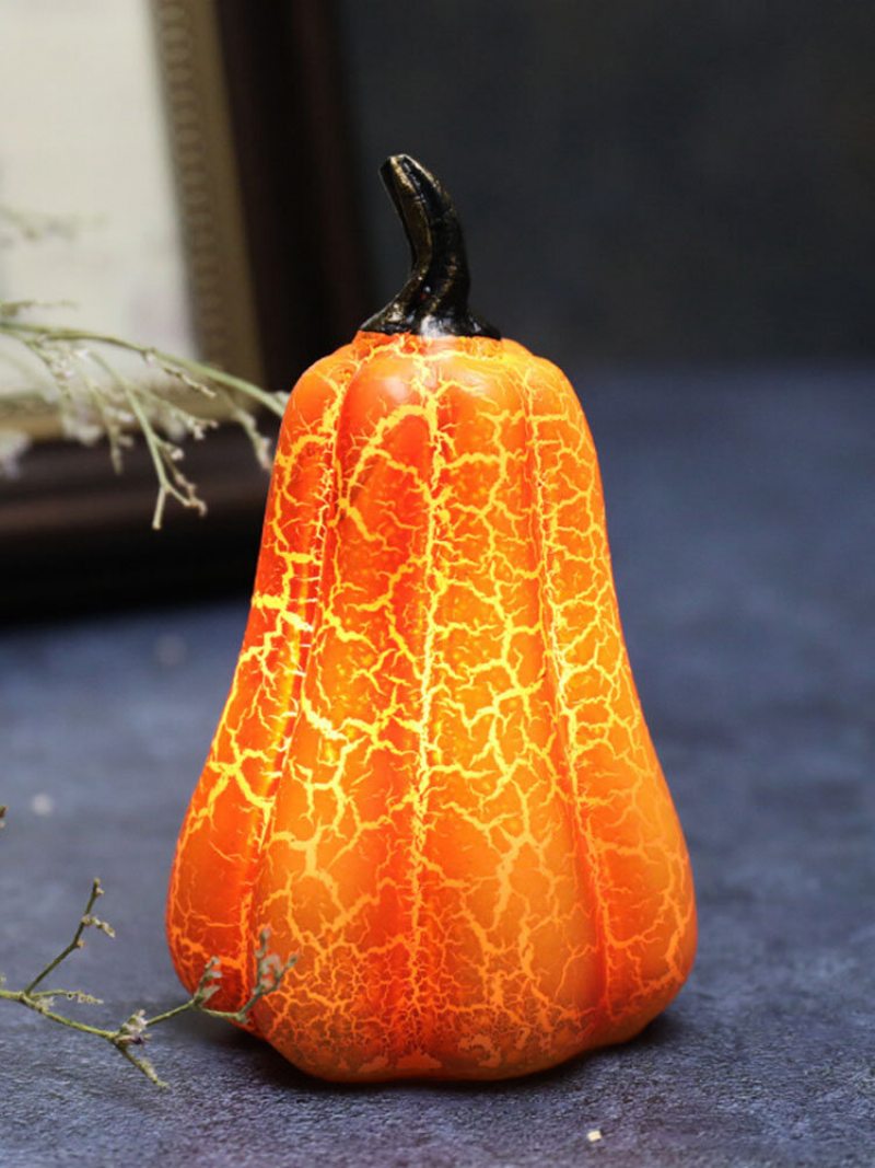 1 Pc Simulácia Halloweenskej Tekvicovej Lampy Tekvica Led Sviečka Živica Svetelné Ozdoby Svetelná Dekorácia Rekvizity