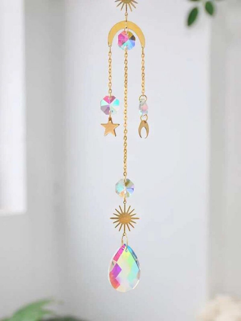1 Pc Sun Catcher Krištáľový Luster Ornament Aurora Zvonkohra S Hranolovým Príveskom Elegantná Domáca Dekorácia Rainbow Maker