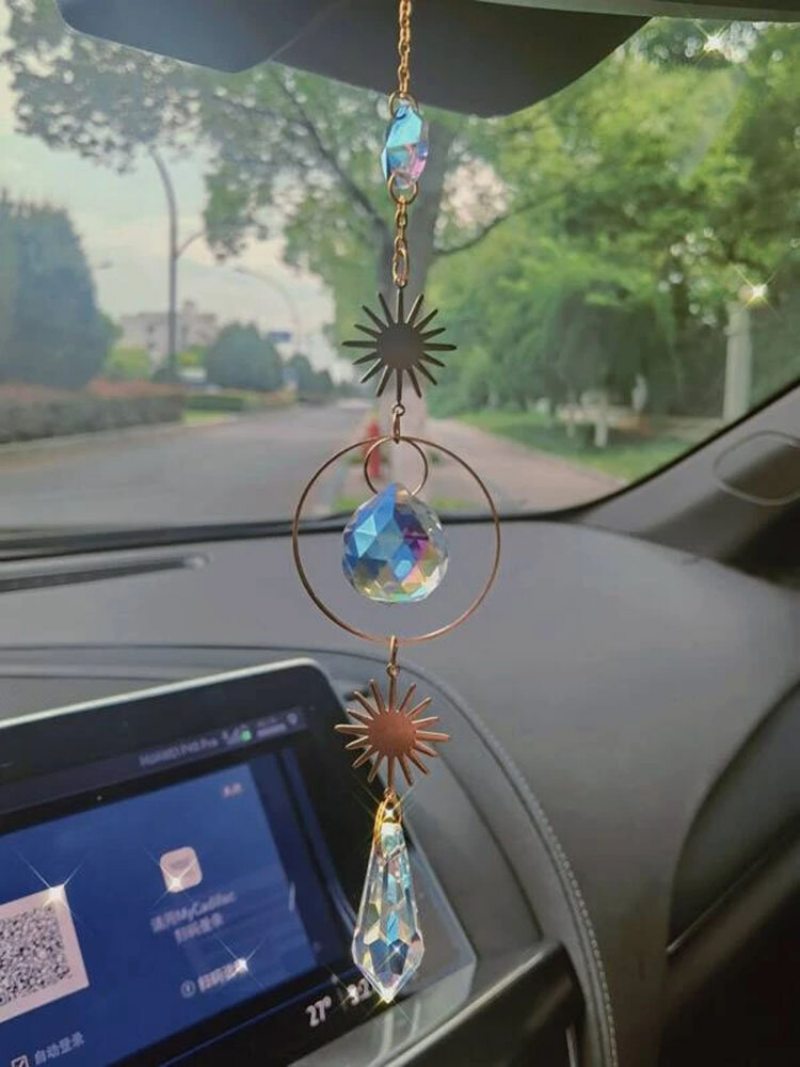 1 Pc Sun Catcher Krištáľový Luster Ornament Aurora Zvonkohra S Hranolovým Príveskom Elegantná Domáca Dekorácia Rainbow Maker