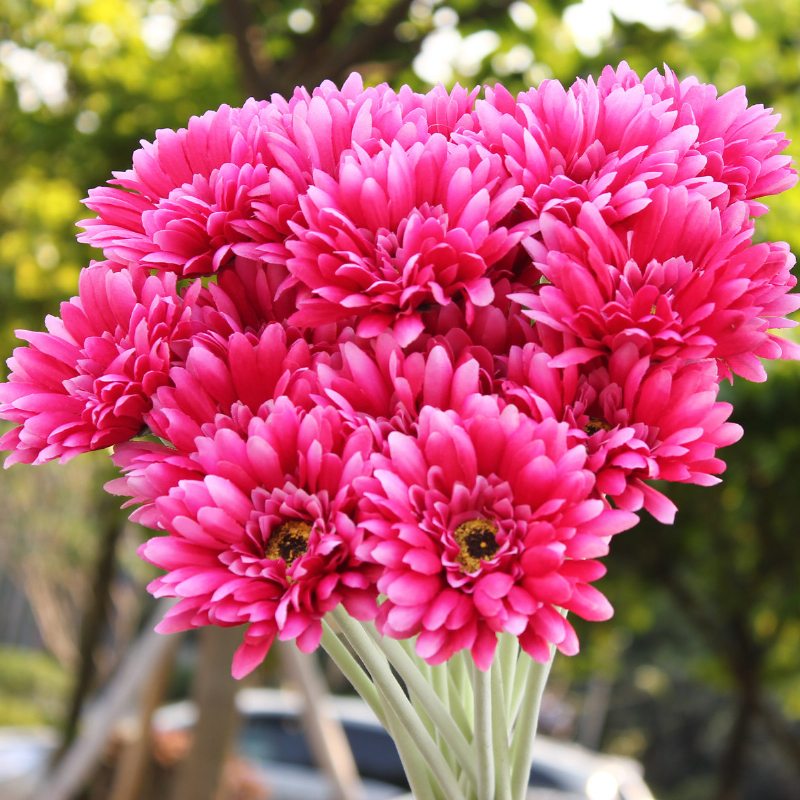 10ks Sunbeam Gerbera Umelý Kvet Daisy Svadobná Kytica Párty Domáca Výzdoba